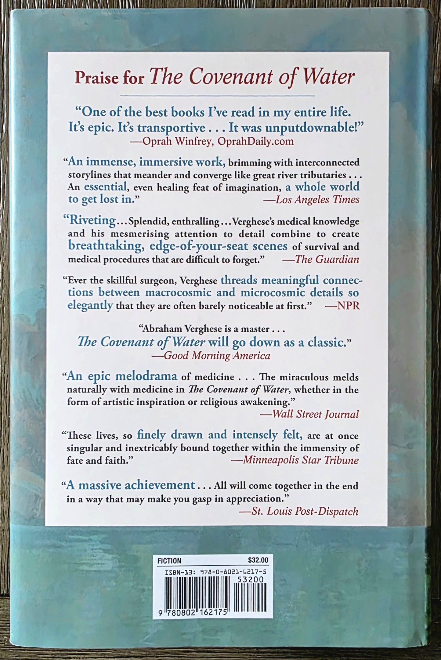 The Covenant of Water - Abraham Verghese