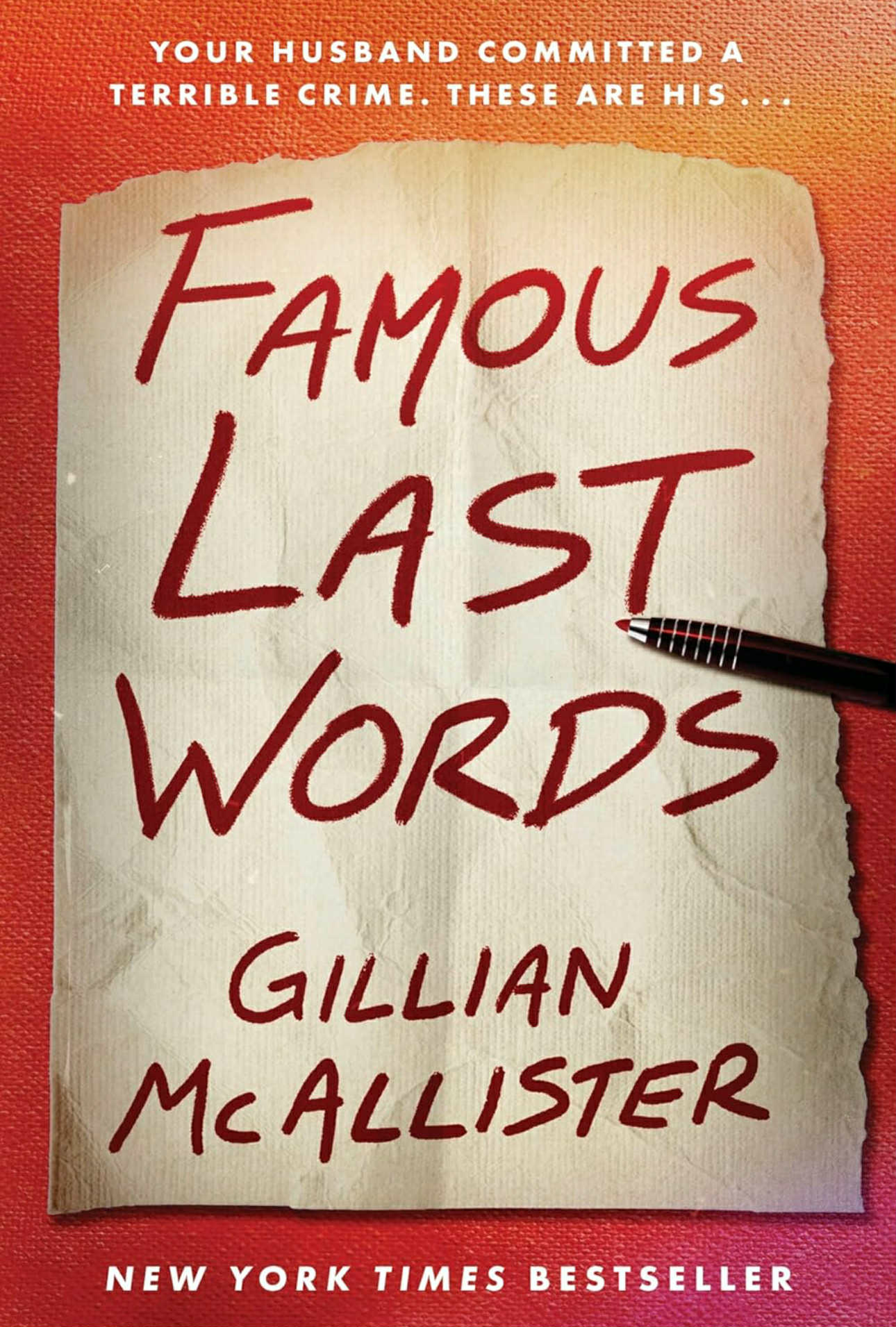 Famous Last Words - Gillian McAllister