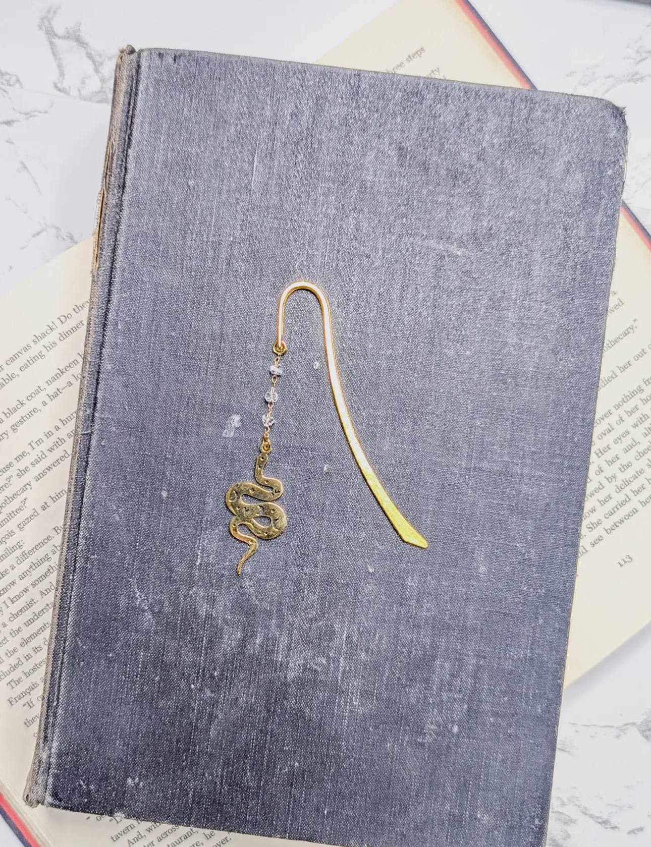 Celestial Snake Metal Hook Bookmark