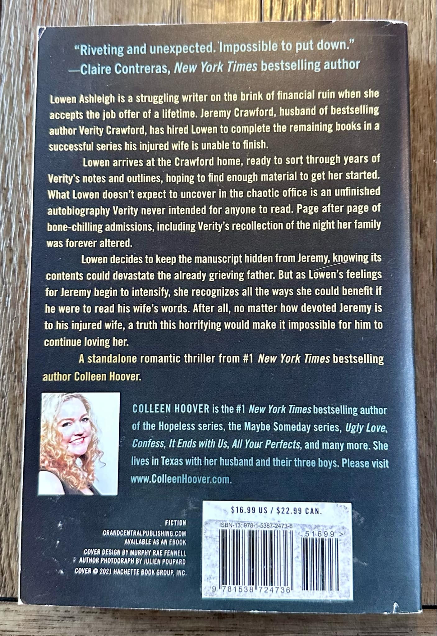 Verity - Colleen Hoover *Discounted*
