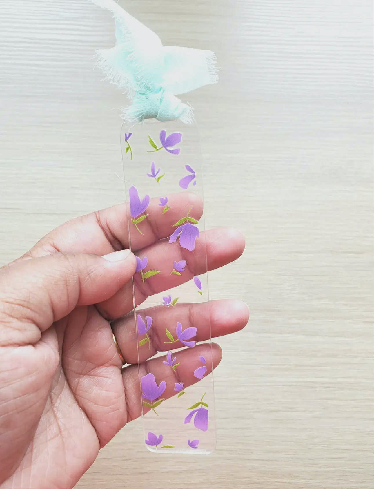 Clear Acrylic Bookmark