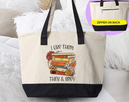 I Like Them Thick & Spicy - Canvas Tote Bag