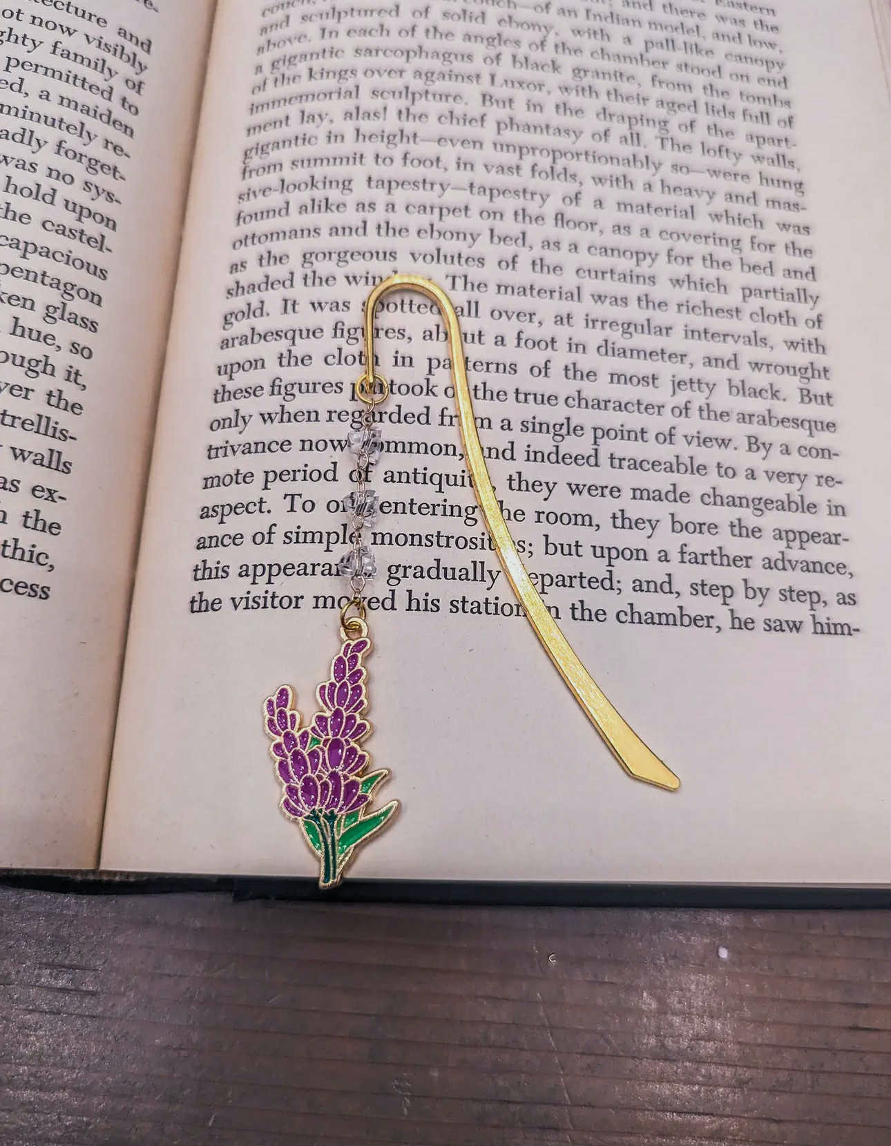Lilac Flower Enamel Bookmark