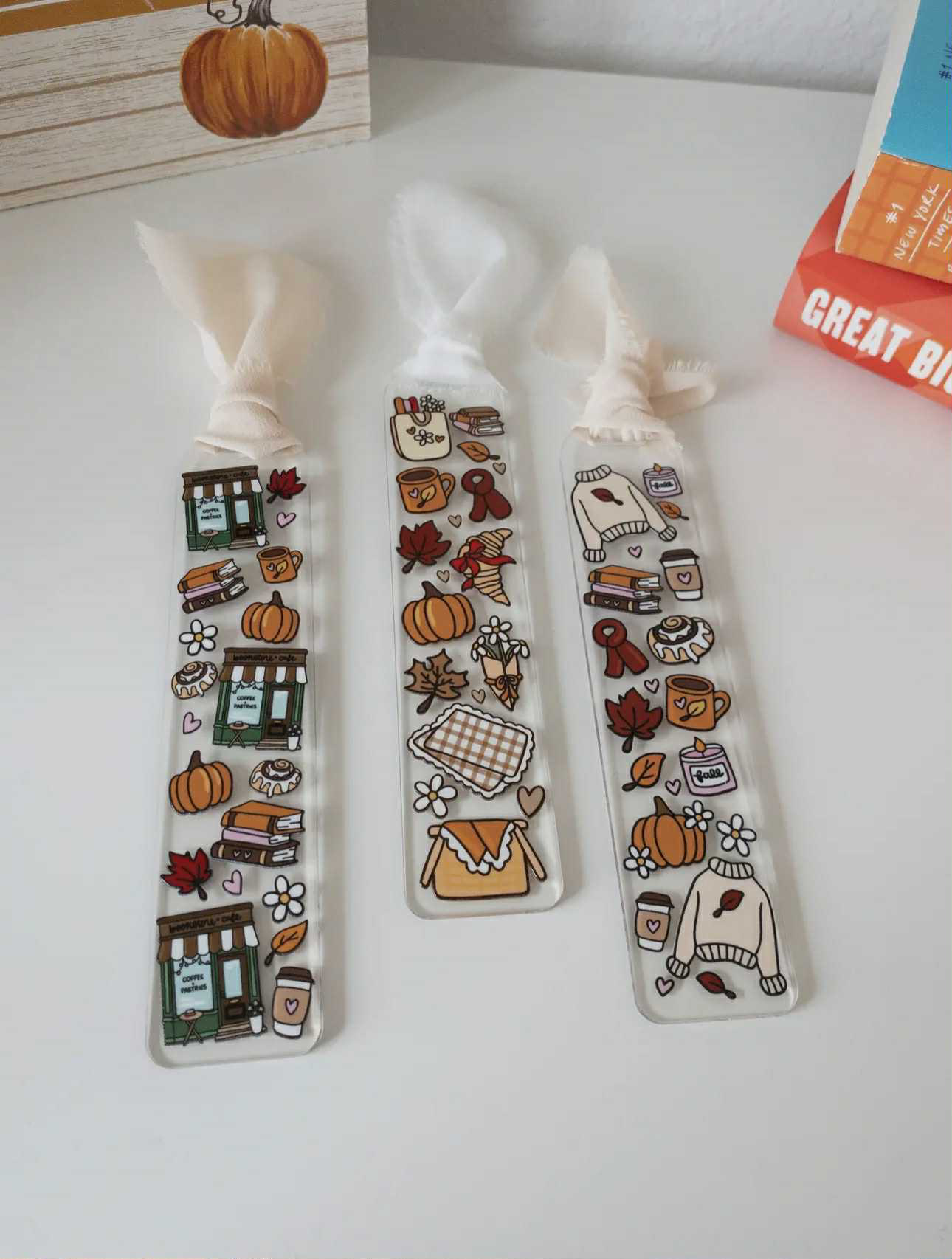Fall Acrylic Bookmarks