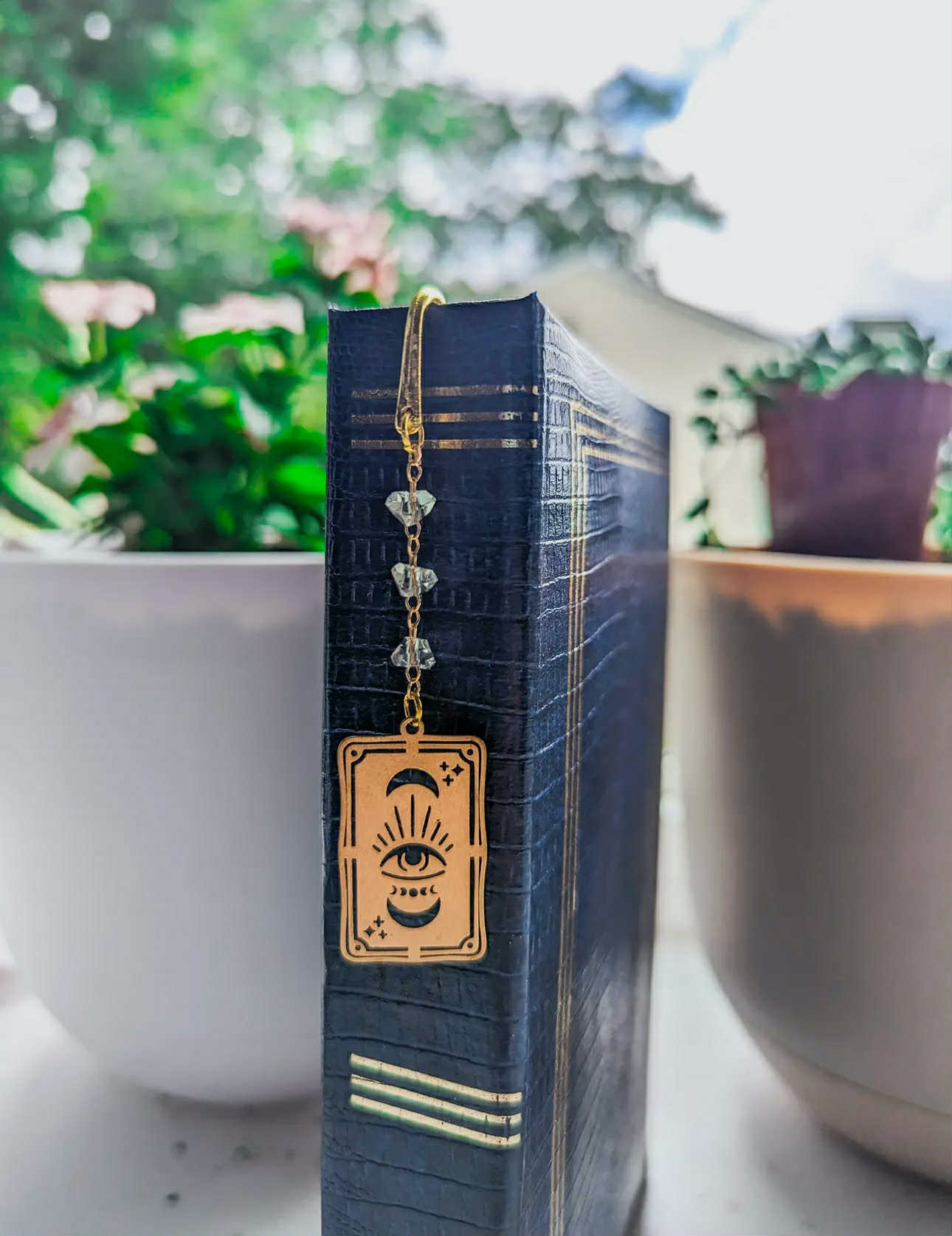Gold Tarot Card Metal Hook Bookmark