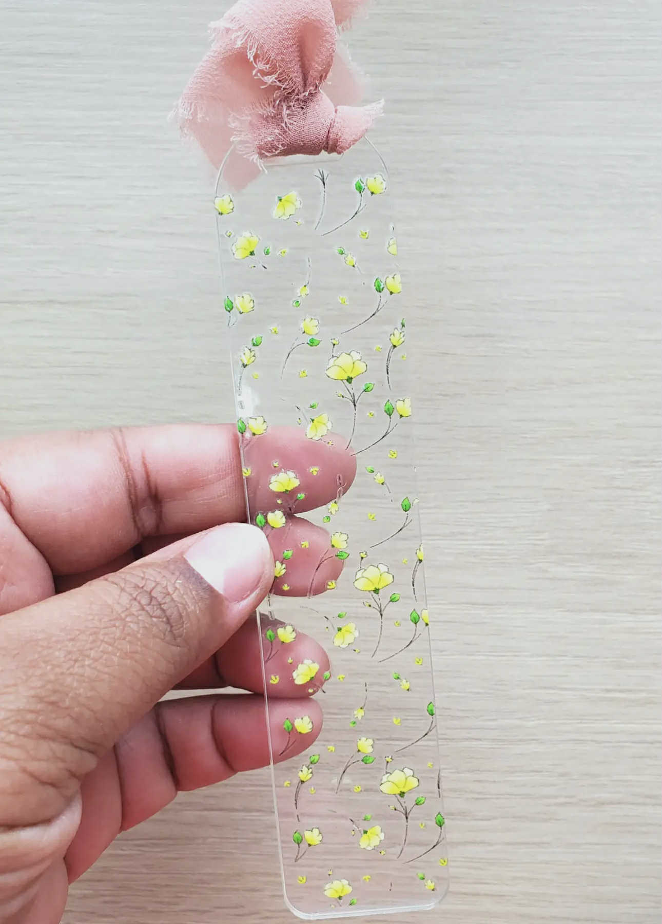 Clear Acrylic Bookmark