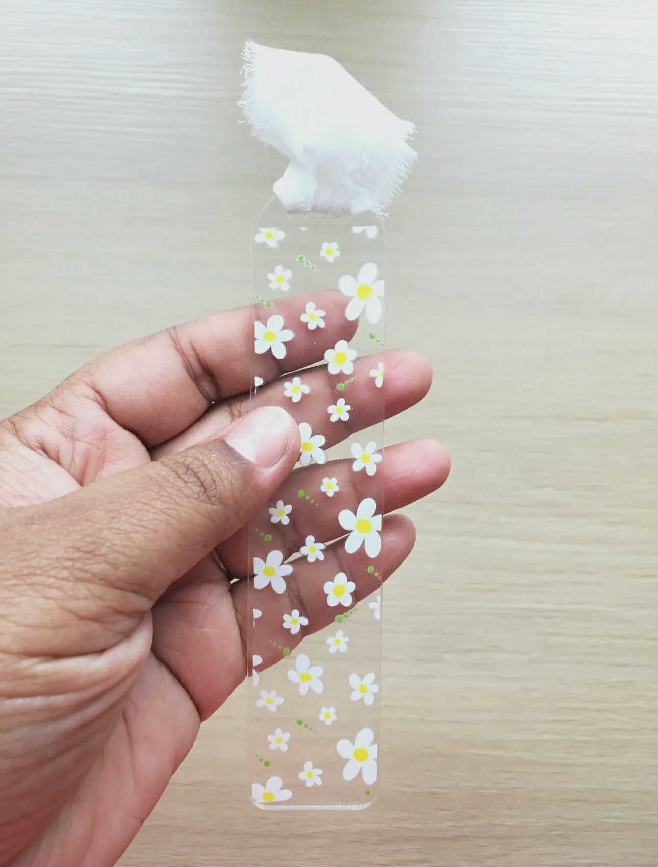 Clear Acrylic Bookmark