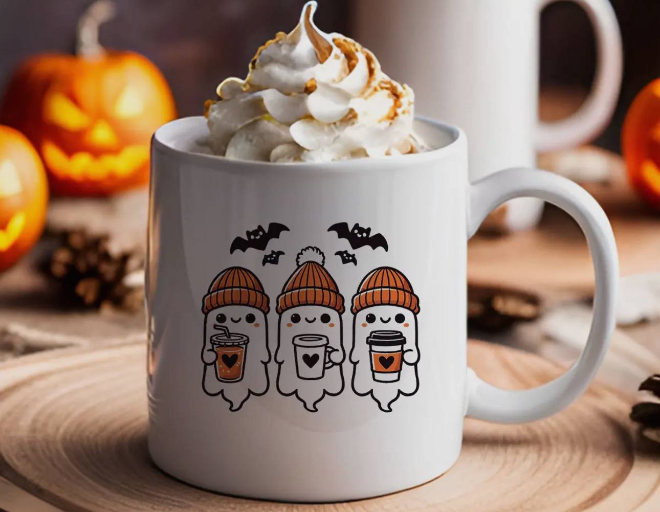 Three Cute Ghost's - Coffee Mug